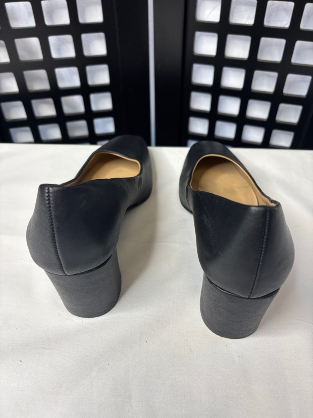 🖤 Naturalizer Block Heel Pumps Women's 9 Black Square Toe Comfort Dress 🖤 - Picture 4 of 9